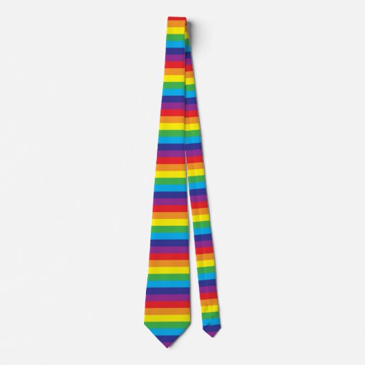 Lgbt Rainbow Pattern Krawatte (Vorderseite)