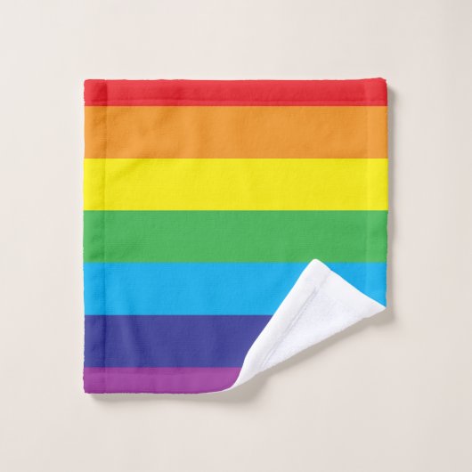 Lgbt Rainbow Pattern Lgbt Badhandtuch Set (Waschlappen)