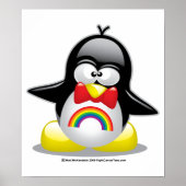 LGBT Rainbow Penguin Poster (Vorne)