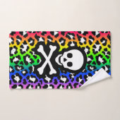 LGBT Rainbow Piratenflagge Leopard Print Badhandtuch Set (Handtuch)