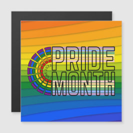 LGBT Rainbow Pride Flag Car Magnet