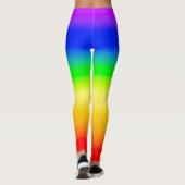LGBT Rainbow Pride Flag Ombre Gradient Stripes Leggings (Rückseite)