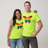 LGBT Rainbow Pride Glitzer Butterfly T-Shirt (Unisex)
