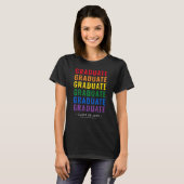LGBT Rainbow Pride Graduate T - Shirt (Vorne ganz)