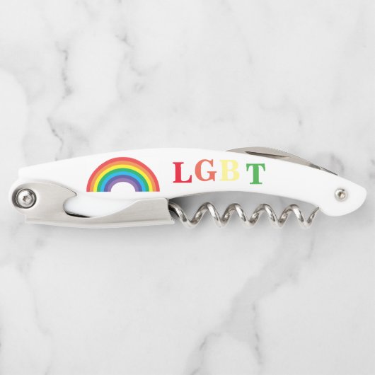 LGBT Rainbow Pride Kellnermesser (Vorderseite)