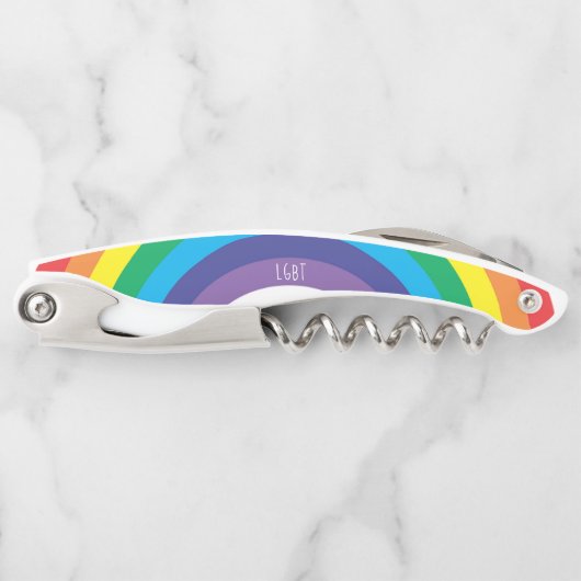 LGBT Rainbow Pride Kellnermesser (Vorderseite)