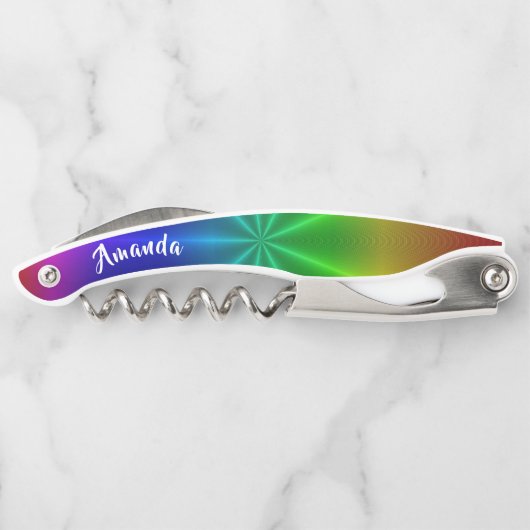 LGBT Rainbow Pride Liebe gewinnt Kellnermesser (Rückseite)