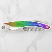 LGBT Rainbow Pride Liebe gewinnt Kellnermesser (Vorderseite)