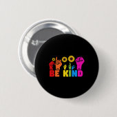 LGBT Rainbow Pride Monat ASL Handzeichen L Button (Vorne & Hinten)