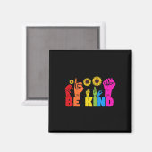 LGBT Rainbow Pride Monat ASL Handzeichen L Magnet (Vorderseite/Rückseite)