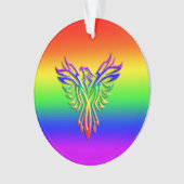 LGBT Rainbow Pride Phoenix Steigung, Prägung Ornament (Vorderseite)
