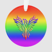 LGBT Rainbow Pride Phoenix Steigung, Prägung Ornament (Vorderseite)