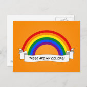 LGBT Rainbow pride Postcard Postkarte (Vorne/Hinten)