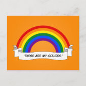 LGBT Rainbow pride Postcard Postkarte (Vorderseite)