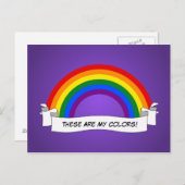 LGBT Rainbow pride Postcard Postkarte (Vorne/Hinten)