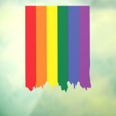 LGBT Rainbow Prip Dripping Paint Fensteraufkleber (Blatt 3)