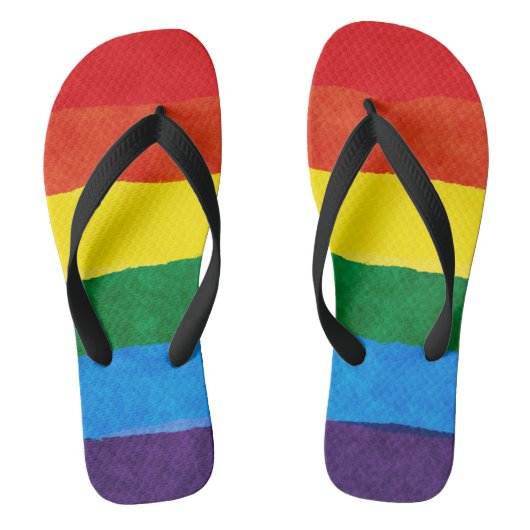 LGBT-Rainbow-Prix-Flip-Flops Badesandalen (Fußbett)