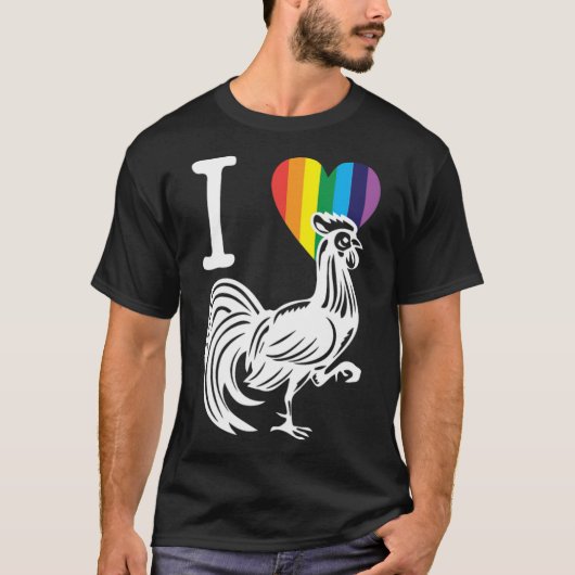 LGBT Rainbow Rooster Gay Lesbian Pride Holiday - s T-Shirt (Vorderseite)