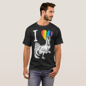 LGBT Rainbow Rooster Gay Lesbian Pride Holiday - s T-Shirt (Vorne ganz)
