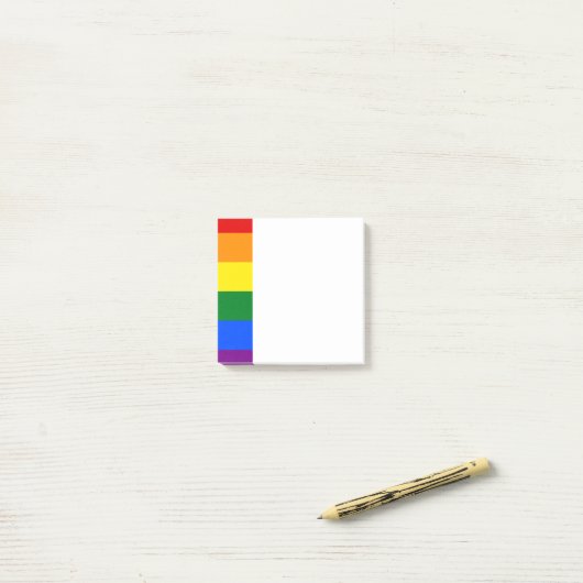 LGBT-Rainbow-Streifen Postit-Anmerkungen Post-it Klebezettel (Auf Schreibtisch)