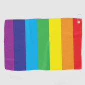 Lgbt Rainbow Stripes Lgbt Golfhandtuch (Horizontal)