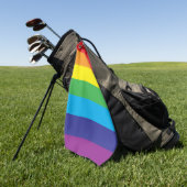 Lgbt Rainbow Stripes Lgbt Golfhandtuch (Gras)