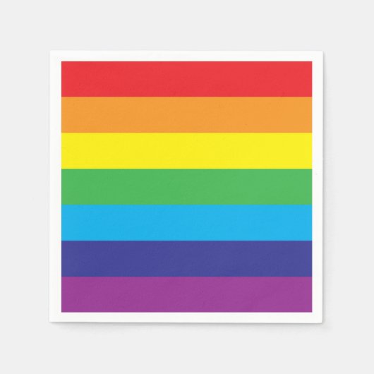 Lgbt Rainbow Stripes Lgbt Serviette (Vorderseite)