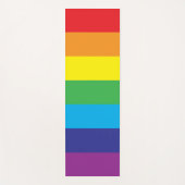 Lgbt Rainbow Stripes Lgbt Yogamatte (Vorderseite)