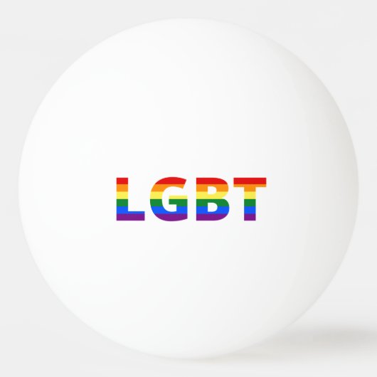 Lgbt Rainbow Tischtennisball (Vorderseite)