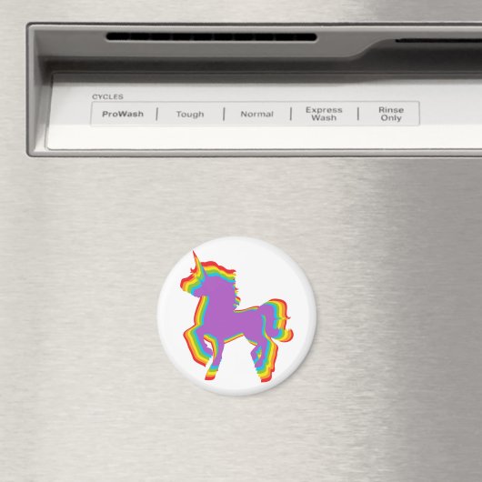 LGBT Rainbow Unicorn Magnet (In Situ (Geschirrspüler))