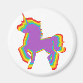LGBT Rainbow Unicorn Magnet (Vorne)