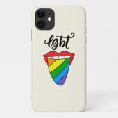 LGBT-Rainbow-Zunge Case-Mate iPhone Hülle (Rückseite)