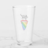 LGBT-Rainbow-Zunge Glas (Rückseite)