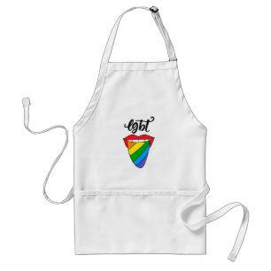 LGBT-Rainbow-Zunge Schürze