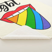 LGBT-Rainbow-Zunge Sherpadecke (3/4)