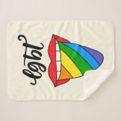 LGBT-Rainbow-Zunge Sherpadecke (Vorderseite (Horizontal))