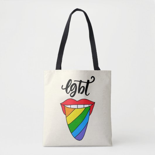LGBT-Rainbow-Zunge Tasche (Vorderseite)
