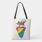LGBT-Rainbow-Zunge Tasche (Rückseite)