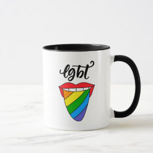 LGBT-Rainbow-Zunge Tasse