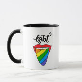 LGBT-Rainbow-Zunge Tasse (Links)