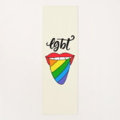 LGBT-Rainbow-Zunge Yogamatte (Vorderseite)