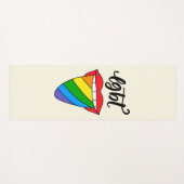 LGBT-Rainbow-Zunge Yogamatte (Vorderseite (Horizontal))
