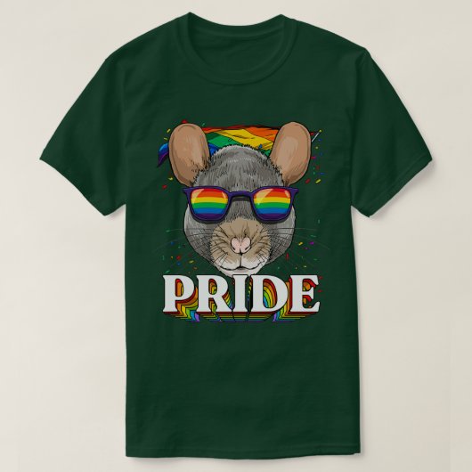 LGBT Rat Gay Pride LGBTQ Rainbow Flag Sonnenbrille T-Shirt (Design vorne)