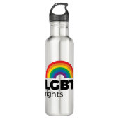 LGBT-Rechte Edelstahlflasche (Vorderseite)