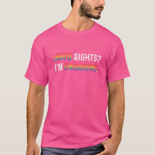 LGBT-Rechte Ich engagiere mich für lesbische Liebe T-Shirt