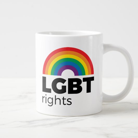LGBT-Rechte Jumbo-Tasse (Rechts)