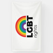 LGBT-Rechte - Regenbogen 2 Banner (Vertikal)