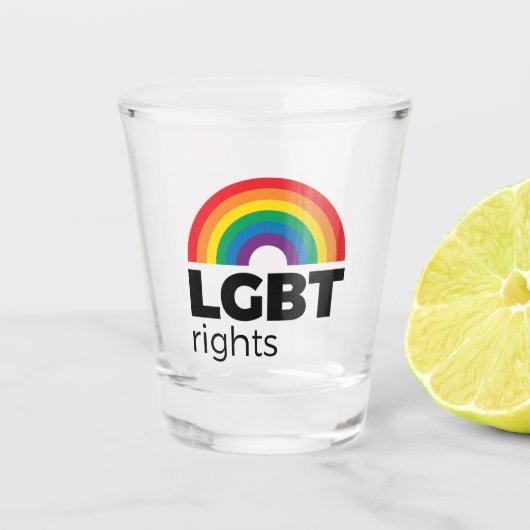 LGBT-Rechte Schnapsglas (Vorderseite)