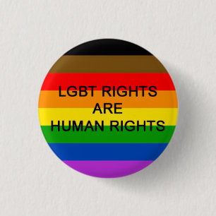 LGBT Rechte sind Menschenrechts-Abzeichen (Philly Button