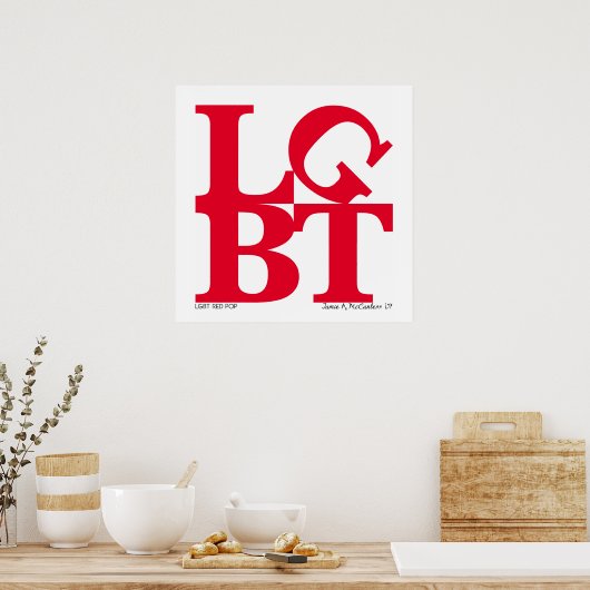 LGBT Red Pop Poster (Küche)
